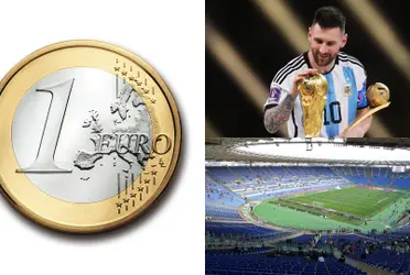 Messi, euro y estadio olímpico de Roma