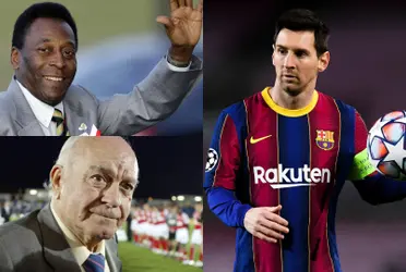 Pelé, Messi y Di Stéfano