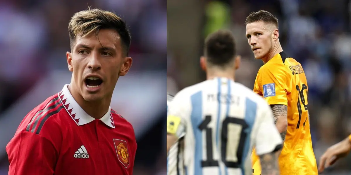 Además, el defensor del Manchester United elogió a Alejandro Garnacho.