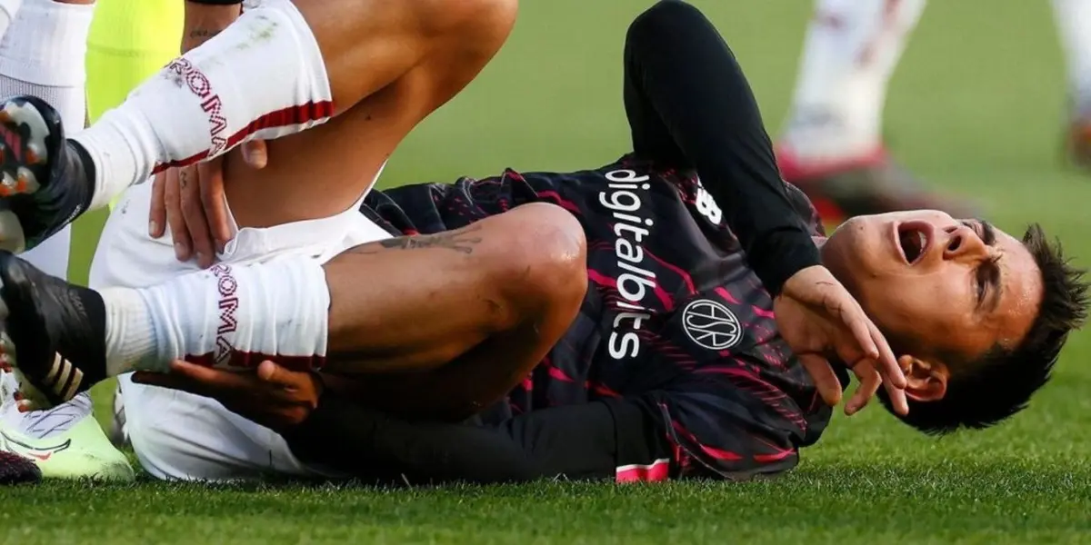 Además, el delantero de la Roma y la Selección Argentina duró apenas 25 minutos en cancha.