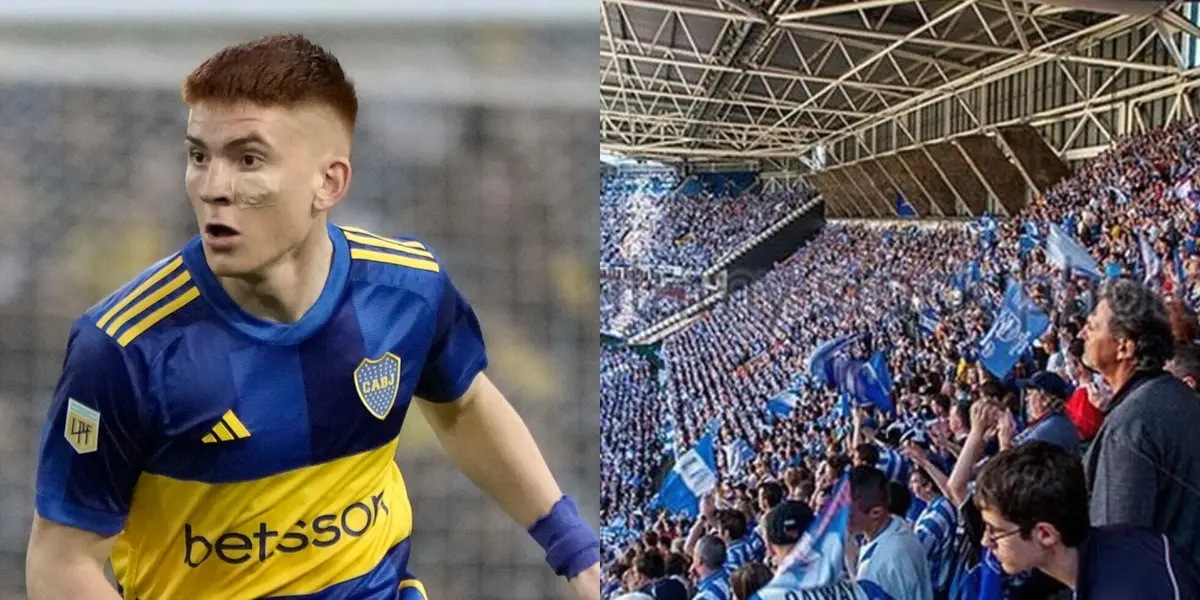 Barco y la hinchada de Brighton