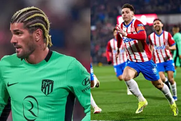 De Paul mostró su molestia al final del duelo contra Girona.