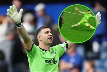 El arquero argentino fue clave para la victoria del Aston Villa.