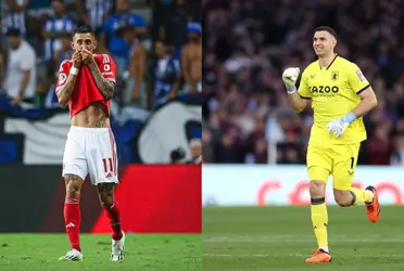 El arquero le respondió una publicación a Fideo tras su gol que le dio la victoria en Portugal.