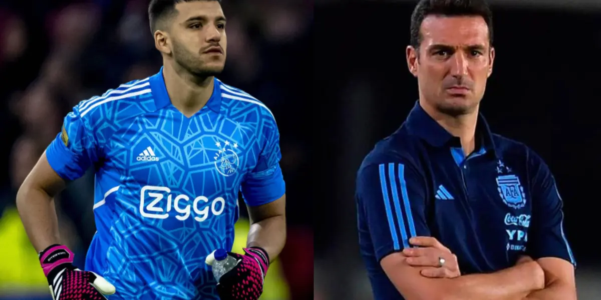 El arquero se retiró de su partido con el Ajax y preocupa al cuerpo técnico de Scaloni