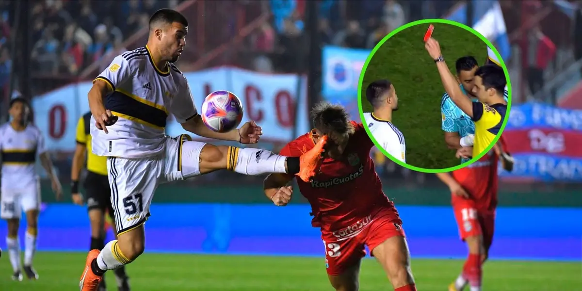 El Chelo vio la roja a los seis minutos del segundo tiempo.