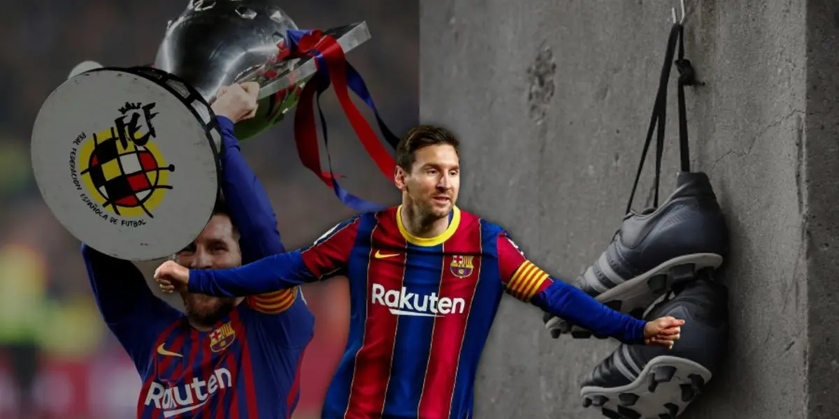 El conjunto catalán estaría preparando una medida para honrar al futbolista argentino.