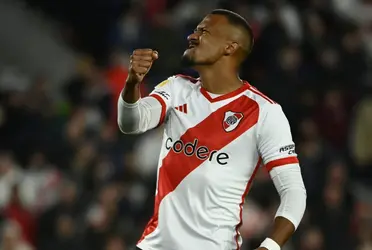 El delantero marcó el único gol del partido ante Talleres.