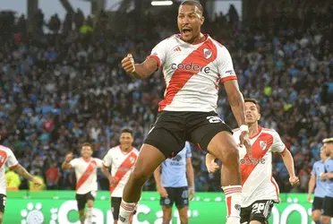 El delantero venezolano abrió el marcador de la victoria del Millonario sobre el Pirata cordobés.