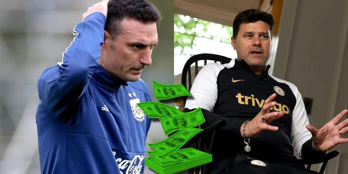 El entrenador de la Selección Argentina está lejos de los mejores pagos de Europa.