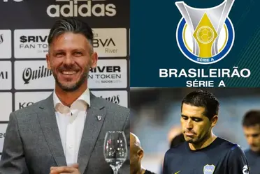 El entrenador de River Plate se lo primereó al vicepresidente de Boca Juniors.