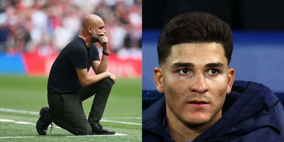 El entrenador del Manchester City no lo puso en el duelo contra el United por FA Cup.