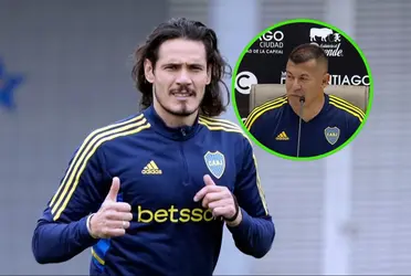 El entrenador sabe de la jerarquía del uruguayo. También habló del resto de los delanteros.