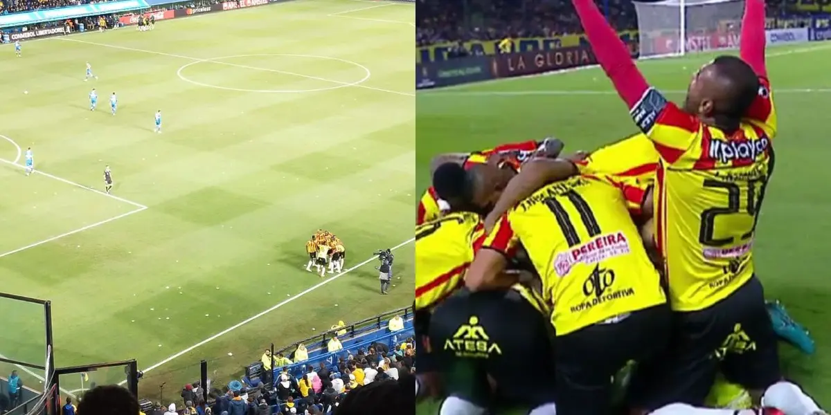 El equipo de Jorge Almirón jugaba muy mal contra el conjunto colombiano.