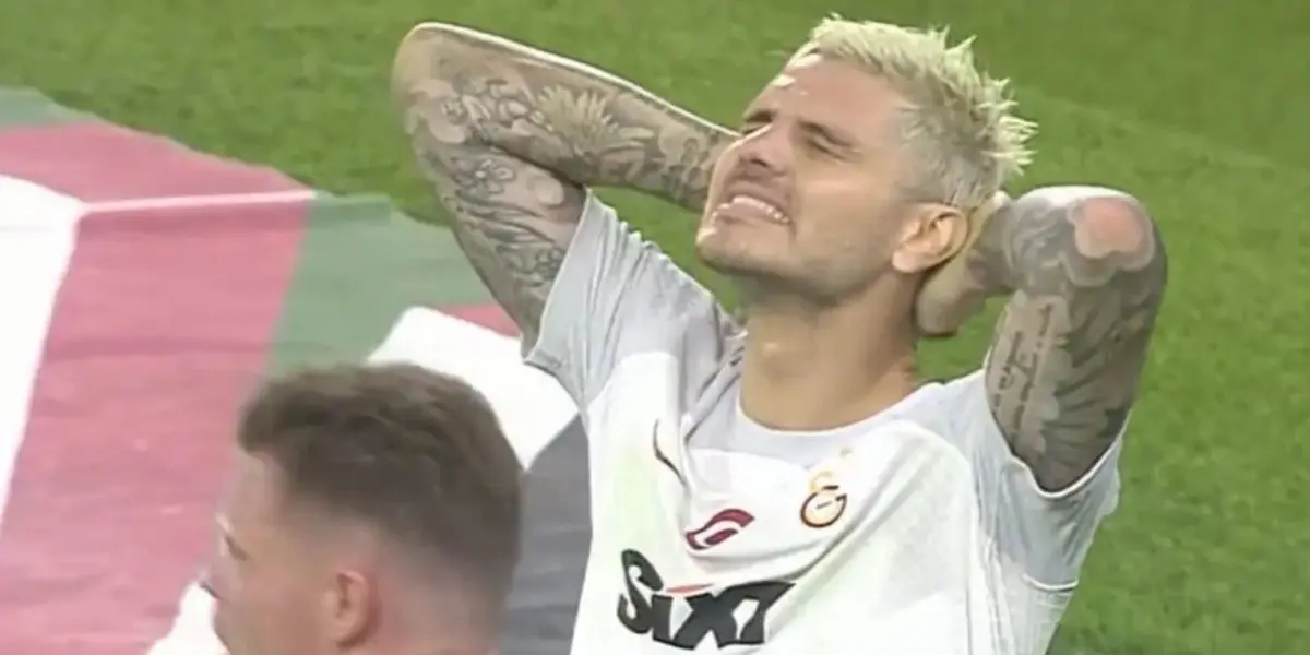 El ex delantero de la selección argentina desperdició una oportunidad con el arco en soledad tras una jugada de lujo.