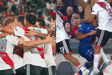 El jugador de Unión le metió un cabezazo a Enzo Díaz que le costó la expulsión.