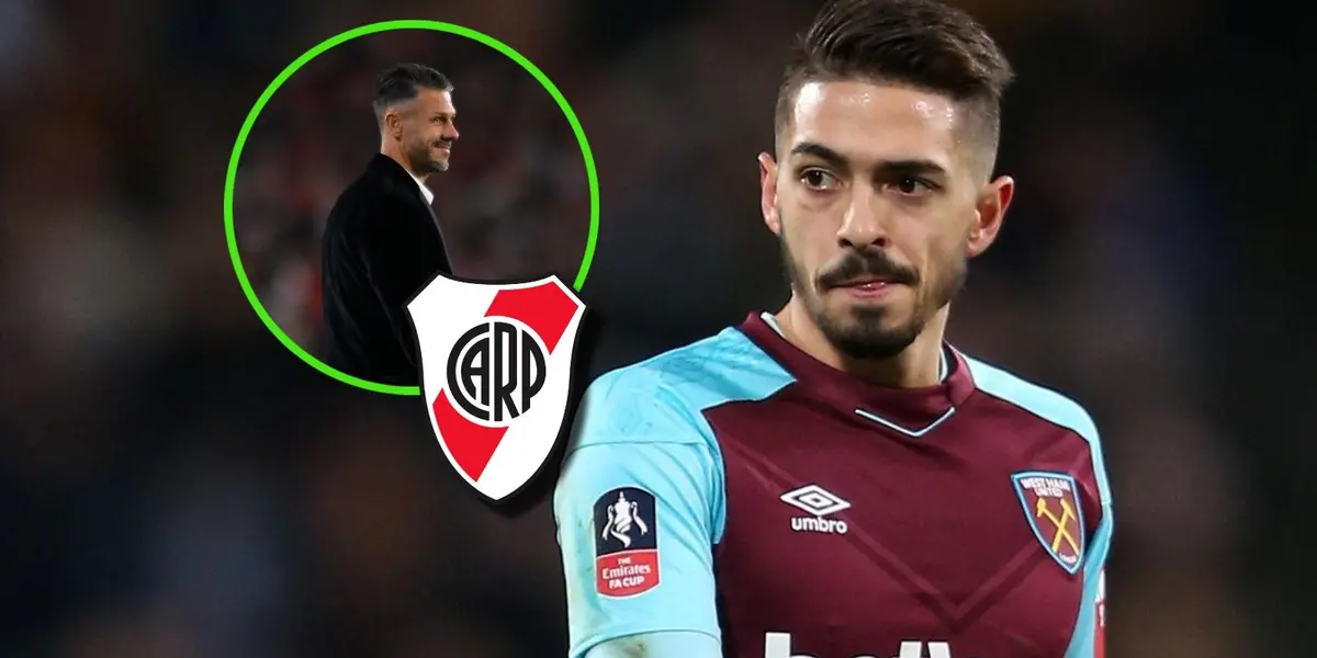 El volante ofensivo viene de salir campeón con el West Ham. El Millonario pasó a los octavos de la Libertadores.