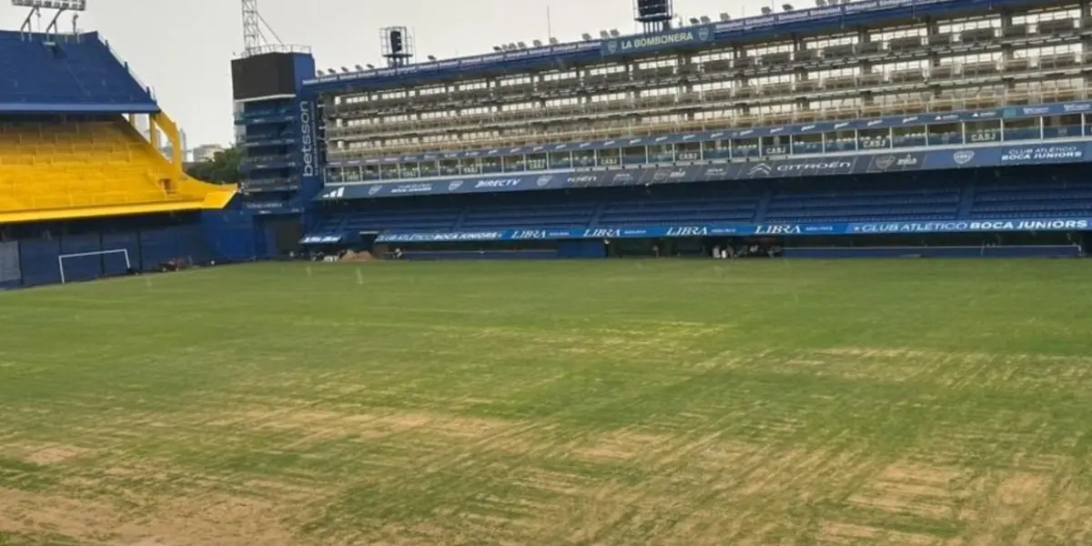 La Bombonera en mal estado.