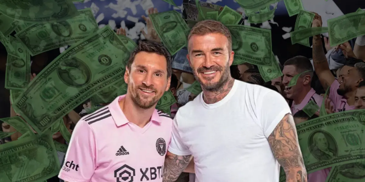 Lionel Messi y David Beckham.
