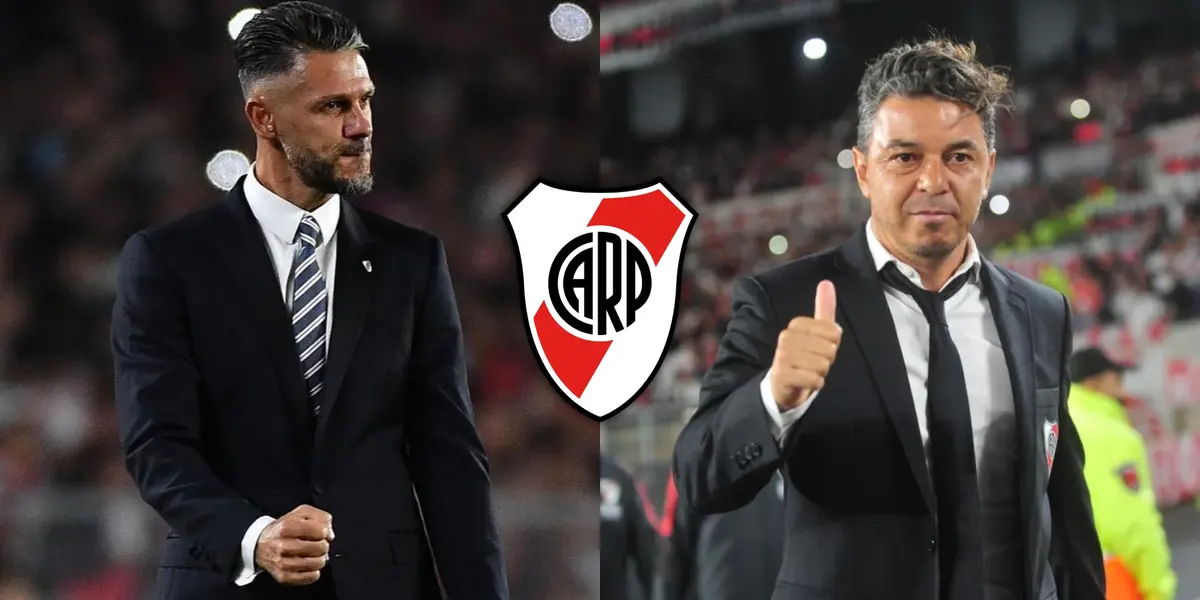 Martín Demichelis y Marcelo Gallardo.