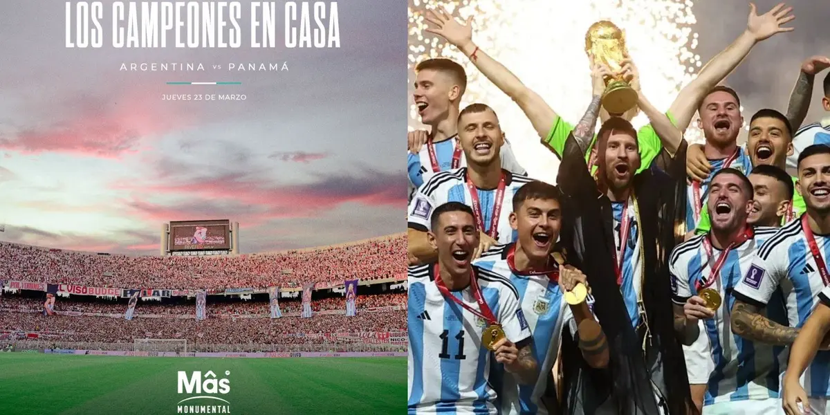 Mostraron con orgullo la decisión de la AFA de que la Argentina juegue allí.