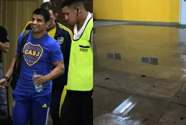 Pese a la victoria contra Olimpo, los futbolistas vivieron un feo momento en los vestuarios.