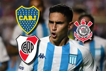 Todo hacía creer que el paraguayo que metió un gol con Racing iba a jugar en el Corinthians.